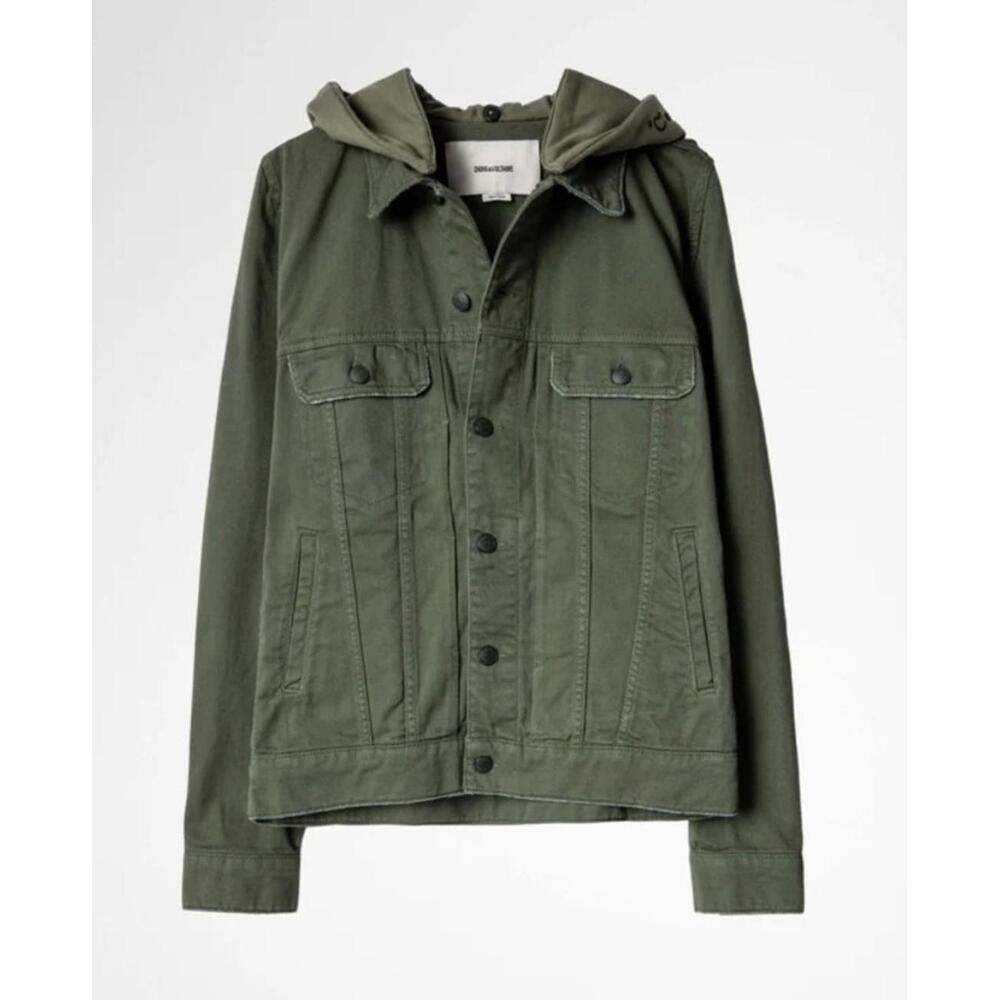 Zadig & Voltaire Base Denim Hood Overdyed Jacket